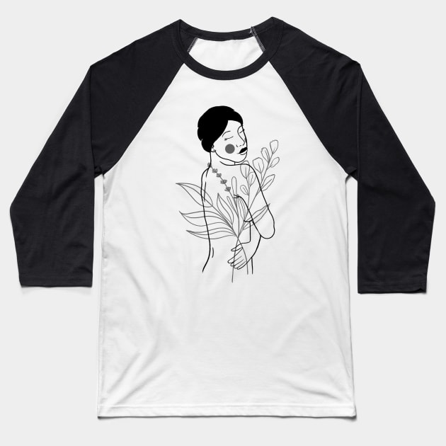 Simple Woman Design Baseball T-Shirt by HustleHardStore